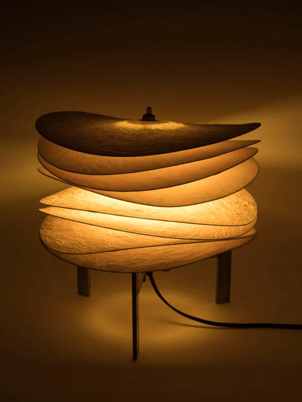 Washi japanese light - Rare furniture - Made in japan - handcraft - Japanese Bird